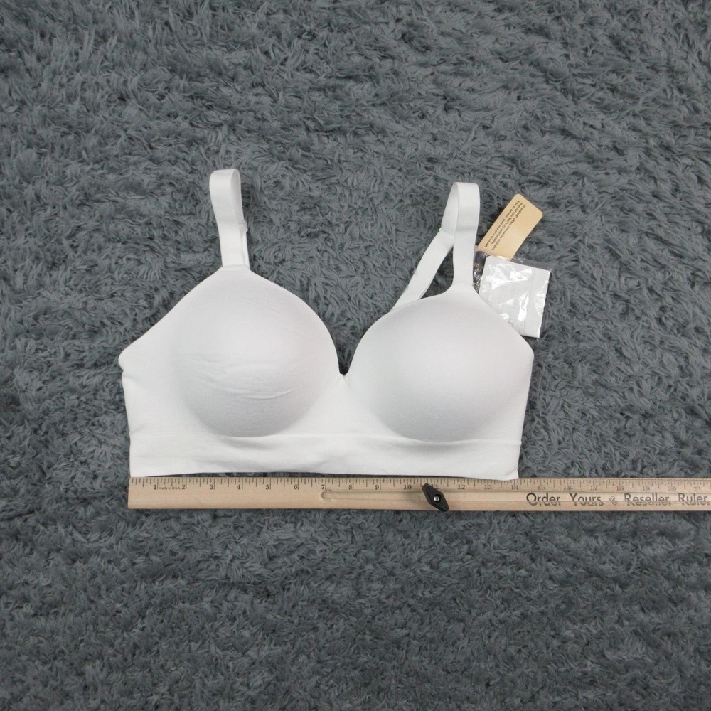 Truekind T-Shirt Bra Womens XL White Wireless Molded Seamless Lightly Lined NWT